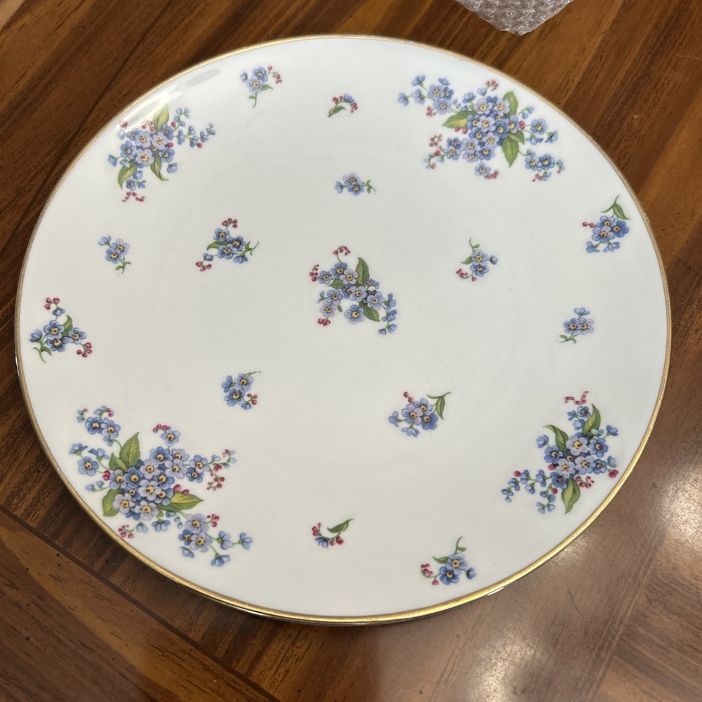 Tuscan Fine English Bone China Forget Me Not Plate 10‎ Inch